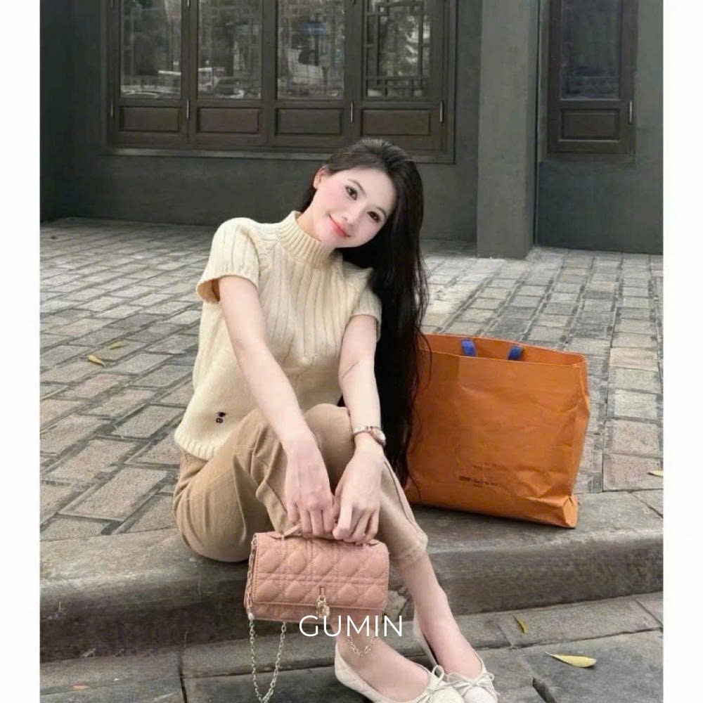 Quần jean nữ GUMIN thiết kế quần ống đứng cạp lưng cao thanh lịch, Quần bò nữ sang trọng cao cấp