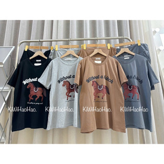 Bộ bầu - bộ sau sinh - BỘ ĐÙI COTTONG HÌNH NGỰA - 4 Màu, Quần Có Chun Chỉnh