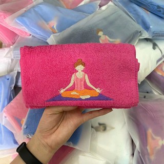 Khăn lau mồ hôi tập Yoga, Chất liệu cotton thám hút mồ hôi kích thước 110x20cm
