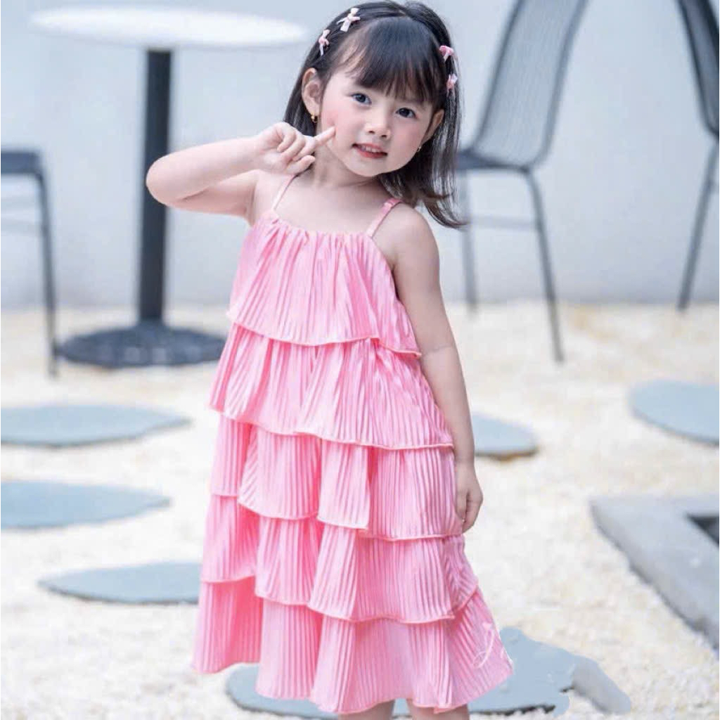 Đầm 2 dây bé gái đi biển size 1–10 (10–40kg) váy hè trẻ em nhiều mẫu 1973 7075 2744