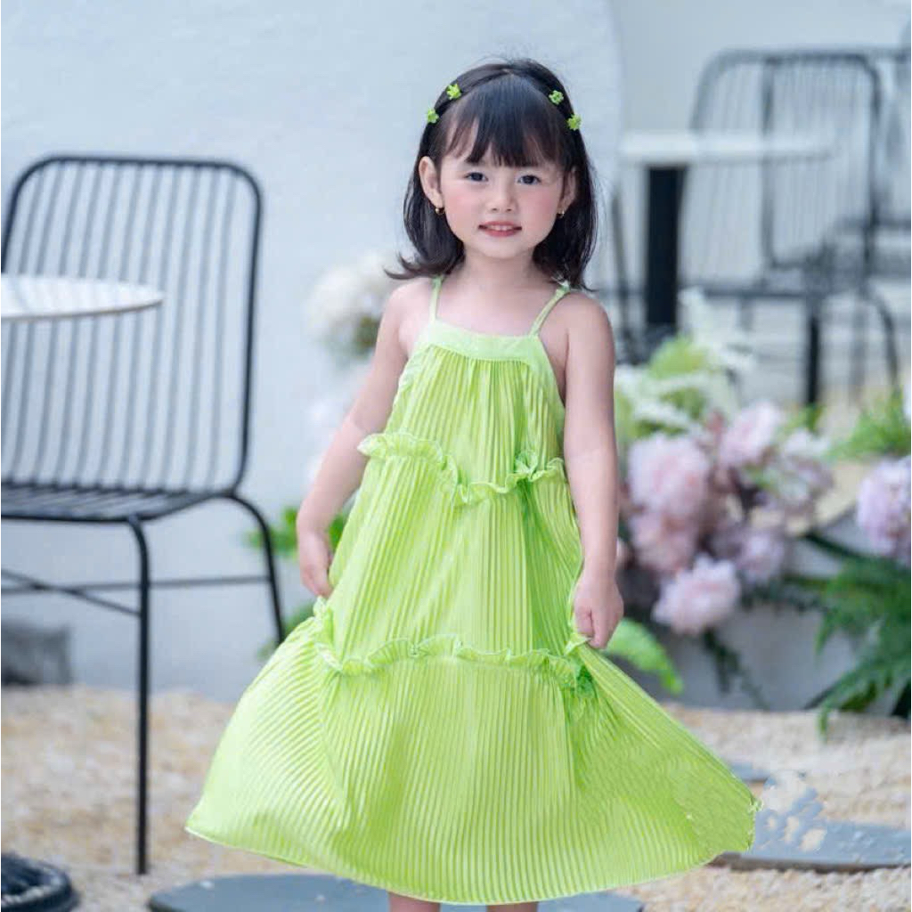Đầm 2 dây bé gái đi biển size 1–10 (10–40kg) váy hè trẻ em nhiều mẫu 1973 7075 2744