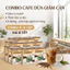 Cafe Dừa 4in1 GreenFarm – Cafe Sữa Dừa Ít Đường – Thơm Béo Tự Nhiên hộp 10 gói x 12gr