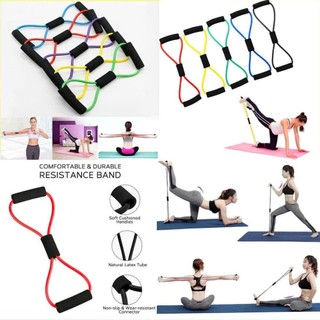 Dây Cao đàn hồi, Dây Cao Su Kéo Kháng Lực đàn hồi hình số 8 tập tay mở vai