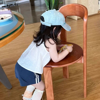 Set đồ hè bé gái áo 2 dây ngọt ngào thời trang + quần short thể thao phong cách hàn xinh xắn