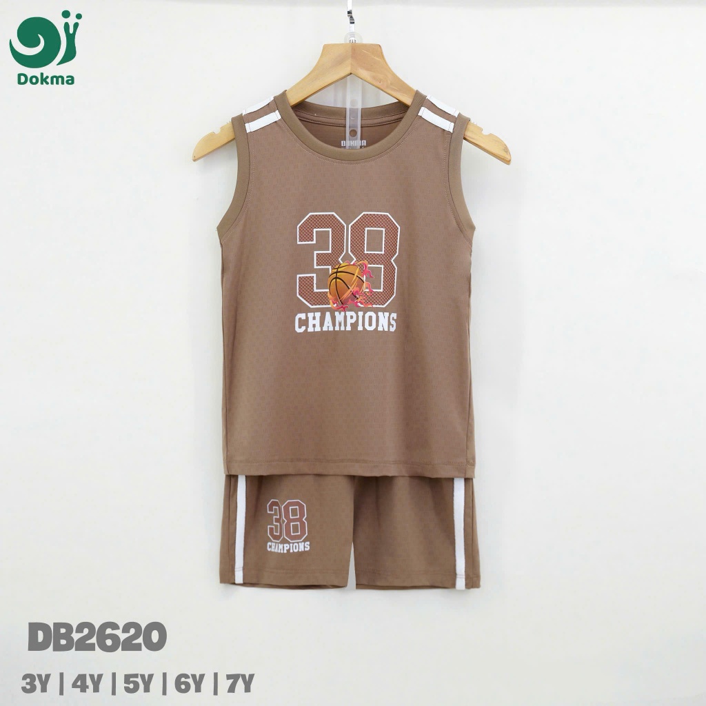 (13-24kg, 3-7Y) Bộ Sát Nách, Ba Lỗ Dokma Cho Bé Trai Dáng Thể Thao DB2619 DB2620 DB2621 DB2622 DB2832