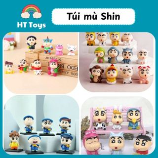 Túi Blind box mô hình chibi shin cậu bé bút chì dễ thương size to 5-6cm HT Toys