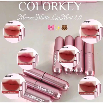 ( Mẫu mới) Son bùn Colorkey mẫu mới