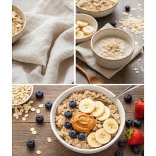 Yến Mạch G'Nut Nguyên Chất 500g – Yến Mạch Cán Dẹt Ăn Sáng, Làm Granola, Overnight Oats