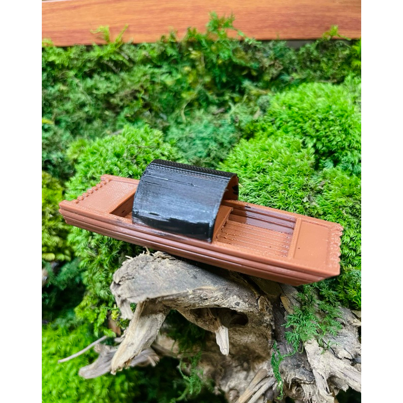 Mô hình thuyền nổi 10cm setup trang trí bán cạn, tiểu cảnh, non bộ GreenNatura
