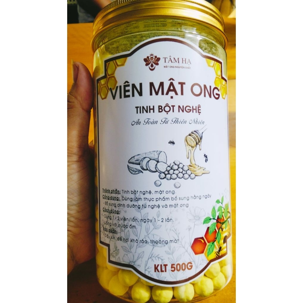 Viên mật ong tinh bột nghệ 500g