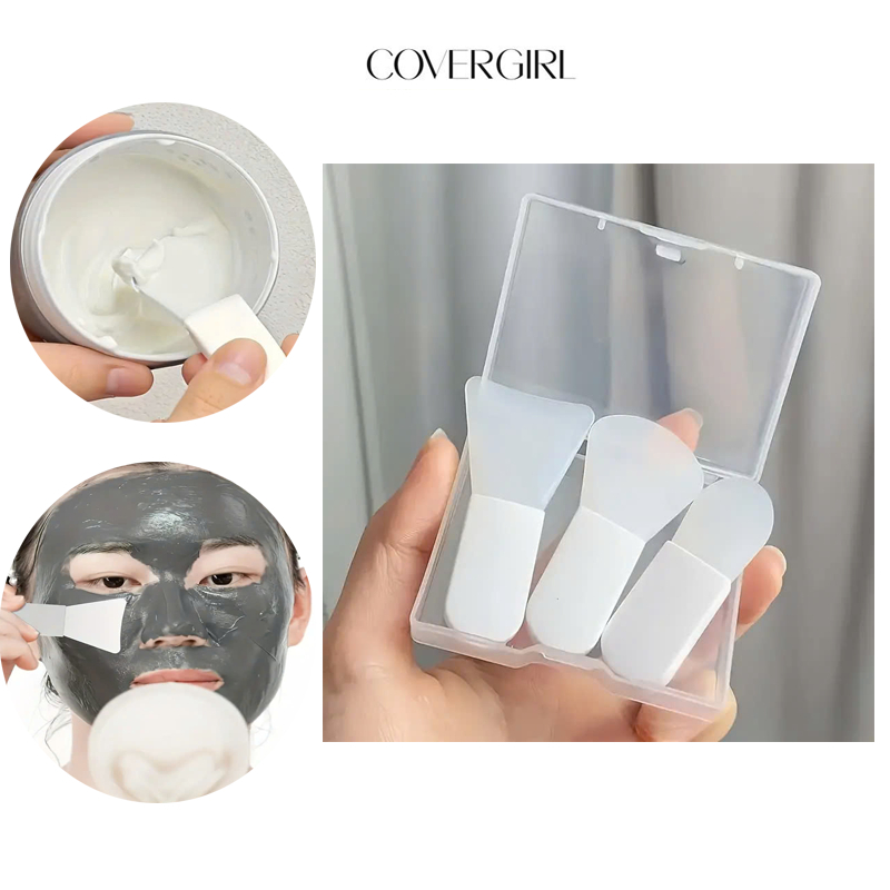 Cọ silicon đắp mặt nạ size du lịch, dụng cụ đắp mặt nạ bùn, kem dưỡng da 3 kiểu