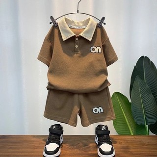 Bộ quần áo cộc tay cổ bẻ mùa hè dành cho trẻ em 10-45kg (quần có túi) ,chất cotton ,Sét đồ bộ cổ trụ dành cho bé trai