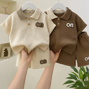 COMBO 3 Bộ Đồ Cộc POLO Bé Trai Cho Bé Từ 10-46kg chất vải tổ ong Cotton Dày Đẹp.