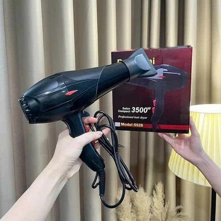 Máy sấy tóc công suất 3500w làm tóc nhanh khô có 2 chế độ nóng lanh kèm ống tạo kiểu bảnh hành 12 tháng