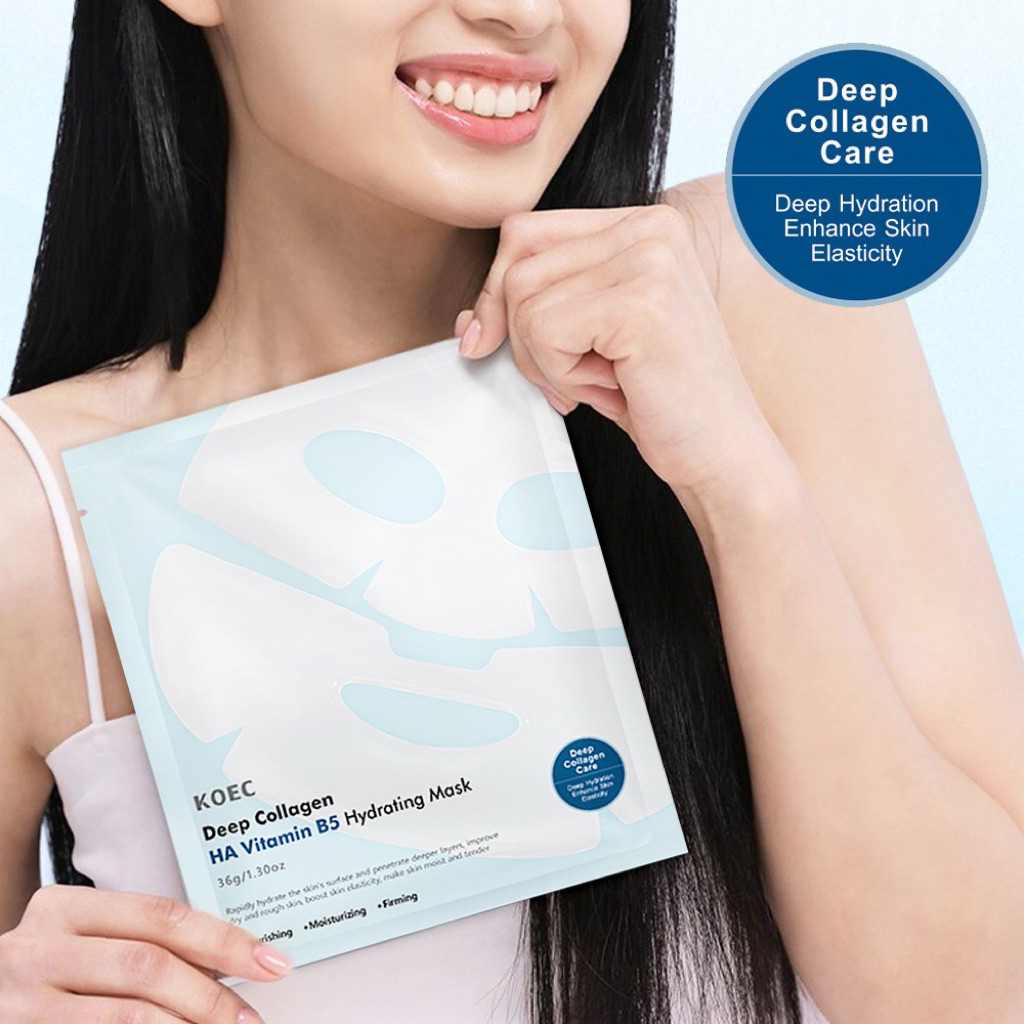 Mặt Nạ Thạch Collagen KOEC Pink Gel Mask Cấp Ẩm Da Hộp 4 Miếng