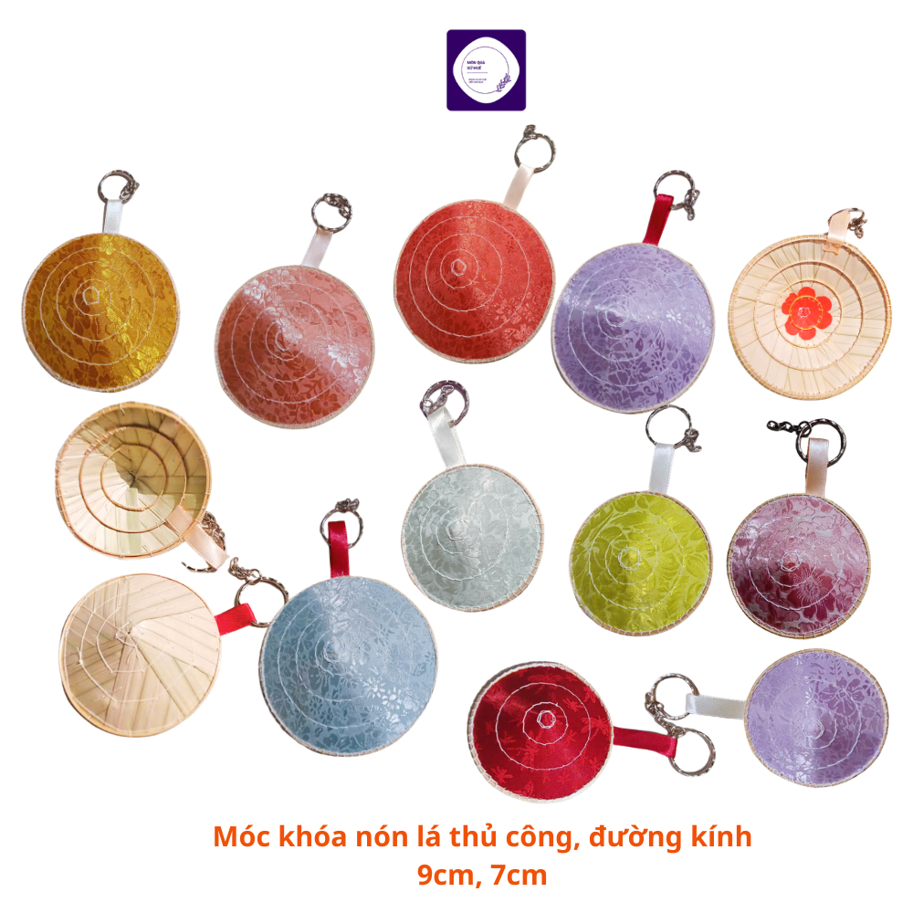 Móc khóa nón lá thủ công 100% – tinh xảo, đẹp sang trọng, quà tặng lưu niệm Việt Nam