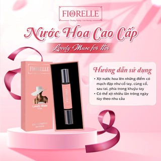 Nước hoa cao cấp Fiorelle 1 đầu xịt 1 đầu lăn một chạm cuốn hút 2 cách tỏa hương