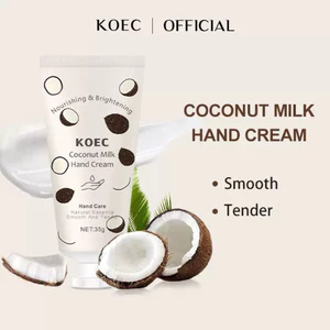 Kem Dưỡng Da Tay KOEC Coconut Milk Hand Cream 35g Hương Dừa Dưỡng Ẩm Da Tay Mềm Mịn