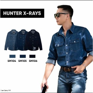 Hunter Xrays Áo Sơ Mi Denim Cotton Form REGULAR SM104  -> SM113 -  Chất Liệu Caoo Cấpp Thoáng Mát