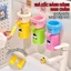 Bộ giá đỡ kèm cốc hình thú có chân gác bàn chải độc đáo, màu kẹo xinh xắn tiện lợi