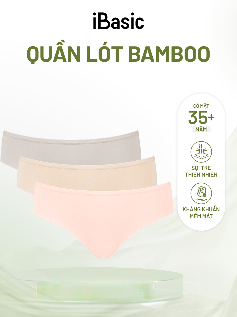 Combo 3 Quần lót nữ iBasic bamboo bikini iBasic PANW002 | Shopee Việt Nam