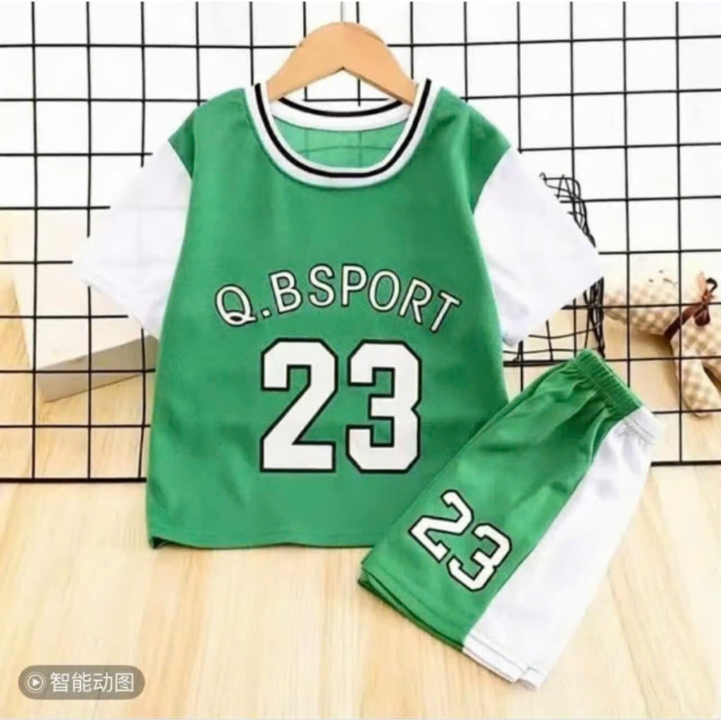 Bộ Quần Áo Thể Thao Trẻ Em Q.B SPORT 23 – Thoáng Mát, Năng Động Cho Bé