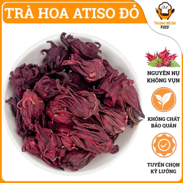 Trà Hoa Atiso Đỏ (Hibiscus) Nguyên Bông, Đẹp Sạch Không Vụn Nát, Dùng Pha Trà