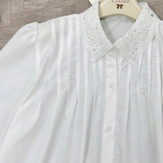 Áo Sơ Mi Nữ Dài Tay Cổ Ren Tiểu Thư Thanh Lịch Phong Cách Hàn Quốc Dễ Thương 247store SM1622