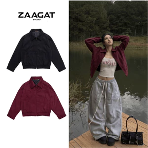 Áo khoác dạ Zaagat chất liệu dạ cao cấp form boxy nam nữ bo chun tay cúc-ÁO KHOÁC DẠ