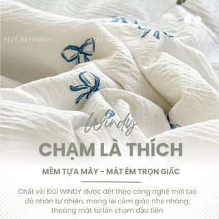 Chăn hè chần bông Cotton Đũi Windy M2T BEDDING kích thước 2mx2m3 - Mềm mại, Mịn màng