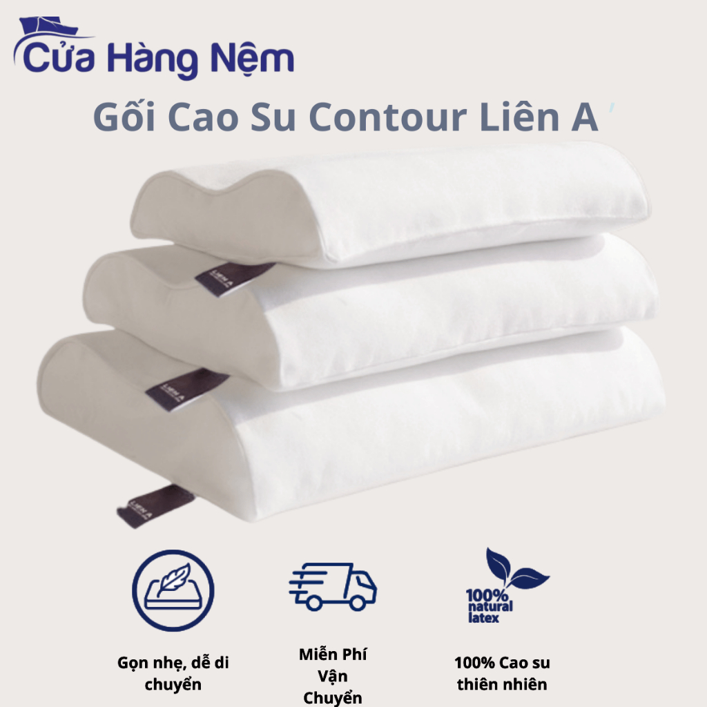 Gối Cao Su Lượn Sóng Liên Á Contour