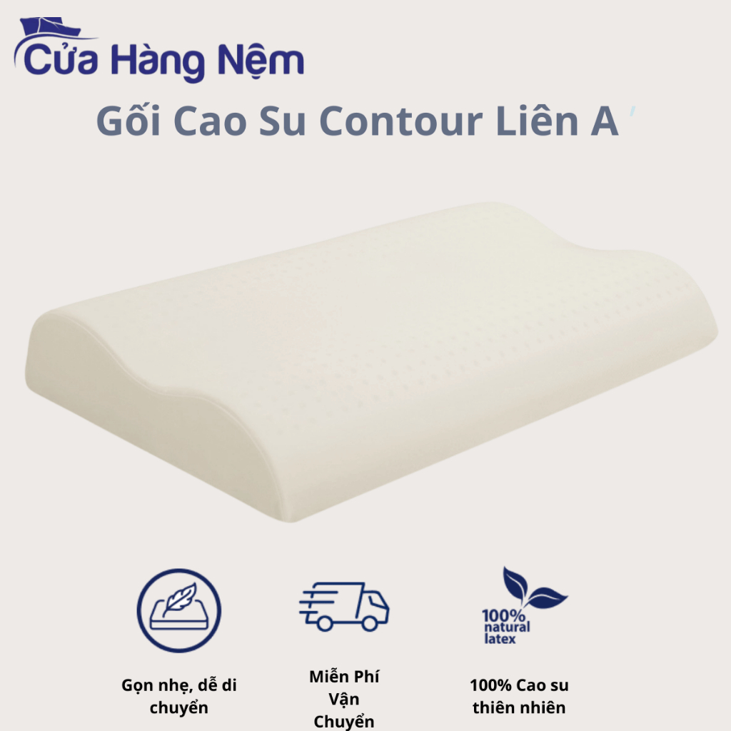 Gối Cao Su Lượn Sóng Liên Á Contour