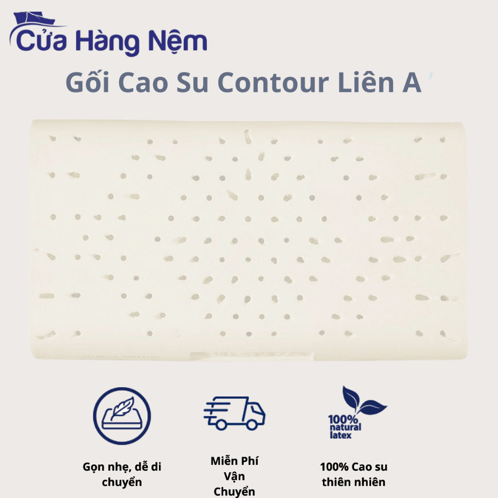 Gối Cao Su Lượn Sóng Liên Á Contour