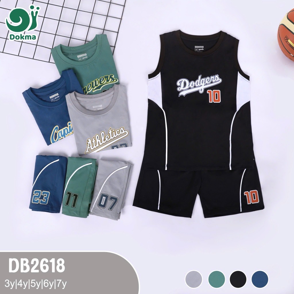 (3-7Y, 13-25kg) Bộ Sát Nách, Ba Lỗ Dokma Cho Bé Trai DB2618 DB2751 DB2617 DB3008