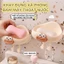 Hộp xà phòng gắn tường đính charm hình mắt to miệng xúc xích siêu kute 13.5x7.5cm