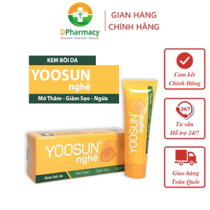Kem YOOSUN Nghệ, Hỗ Trợ Giúp Ngừa Mụn, Mờ Sẹo Thâm Do Mụn, Dưỡng Da, Typ 25g