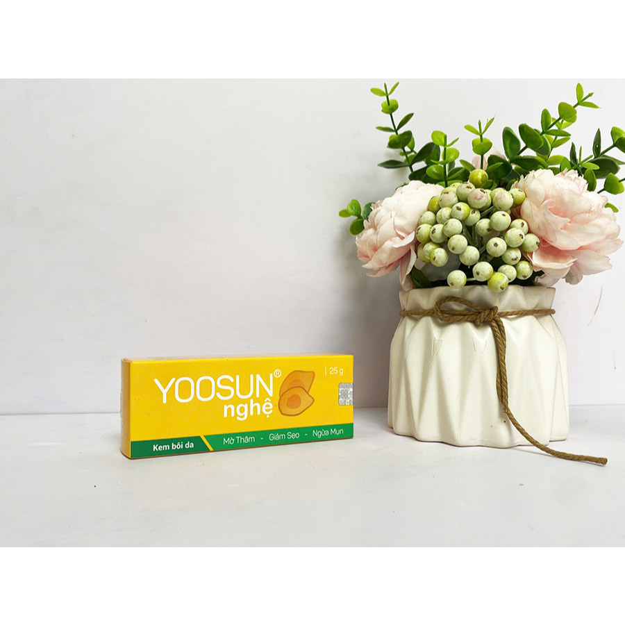 Kem YOOSUN Nghệ, Hỗ Trợ Giúp Ngừa Mụn, Mờ Sẹo Thâm Do Mụn, Dưỡng Da, Typ 25g