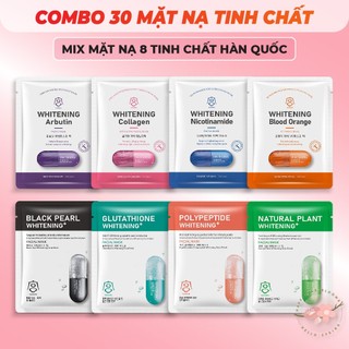 Mặt Nạ Dưỡng Da, Mặt Nạ Dưỡng Trắng Da Cấp Ẩm Mờ Thâm Bổ Sung Colagen Tinh Chất Vitamin Serum Trái Cây Mask Giấy Đắp Mặt