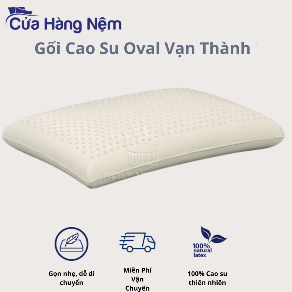 Gối cao su oval vạn thành