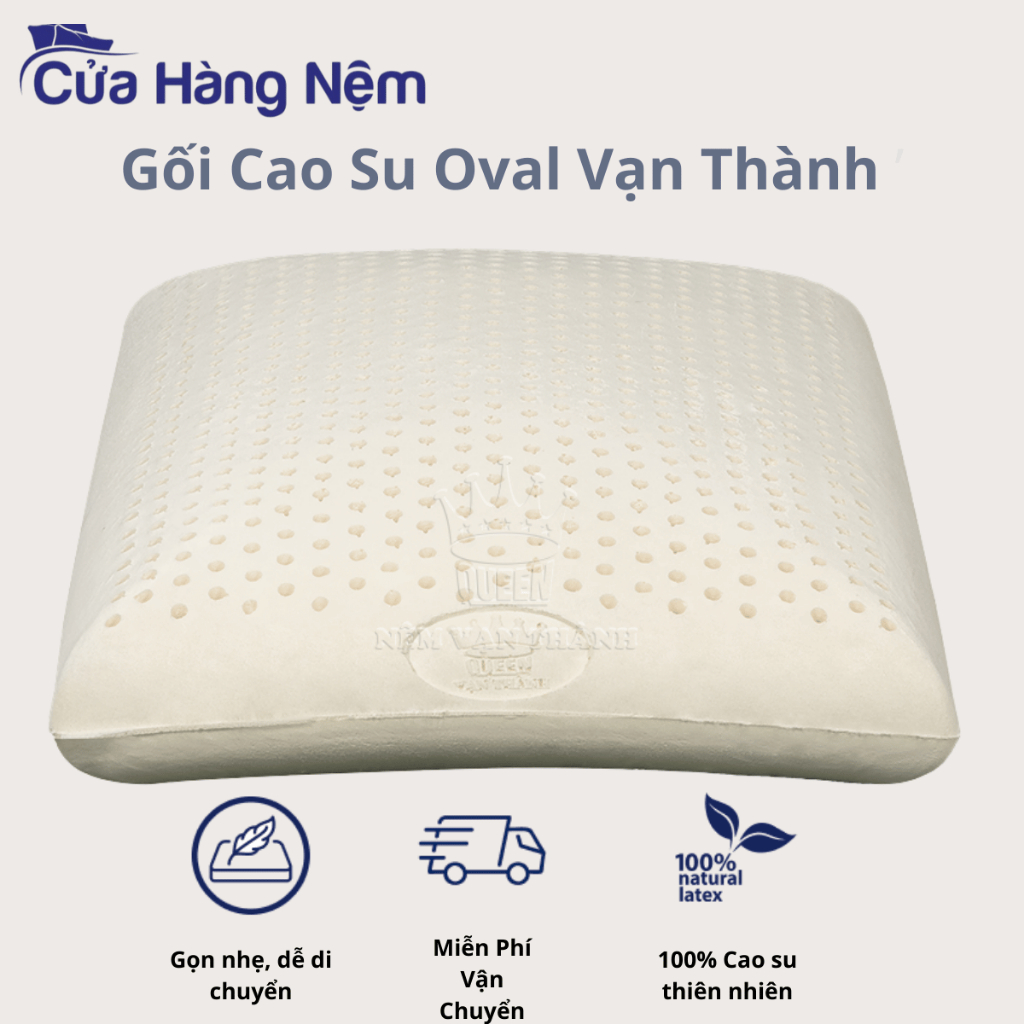 Gối cao su oval vạn thành