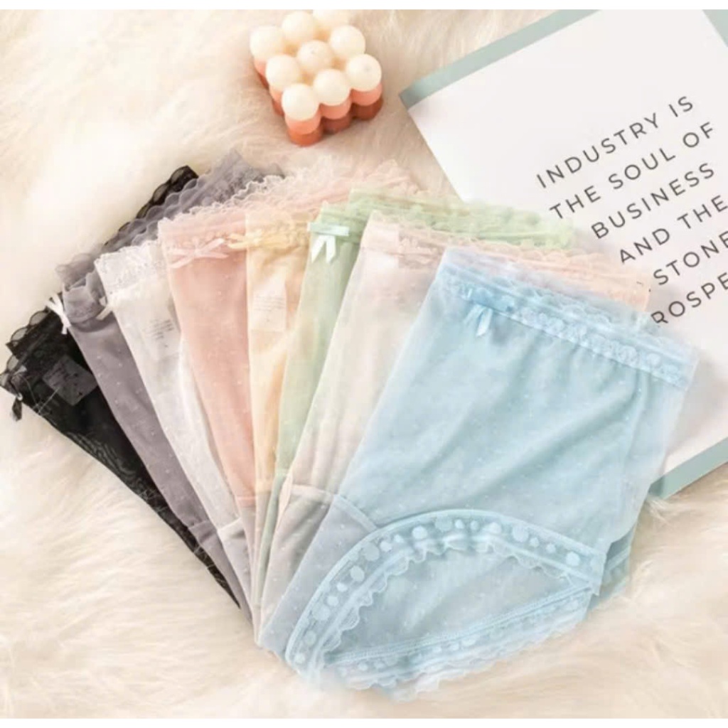 V155_ Set 5 quần chip ren Freesize giao màu ngẫu nhiên