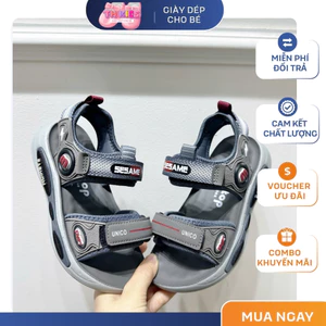 Sandal Cho Bé Trai, Dép Quai Dán Cho Bé Đi Học, Đi Chơi Mềm, Êm, Đế Chống Trơn Trượt