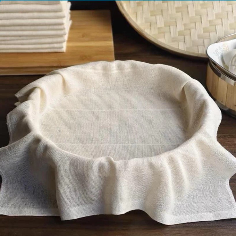Miếng hấp đồ xôi 60x60cm, đồ xôi 1-2kg, giúp hấp xôi, hấp đậu đỗ, lọc nước, hấp bánh, không bị nhão, không dính (2 lớp)