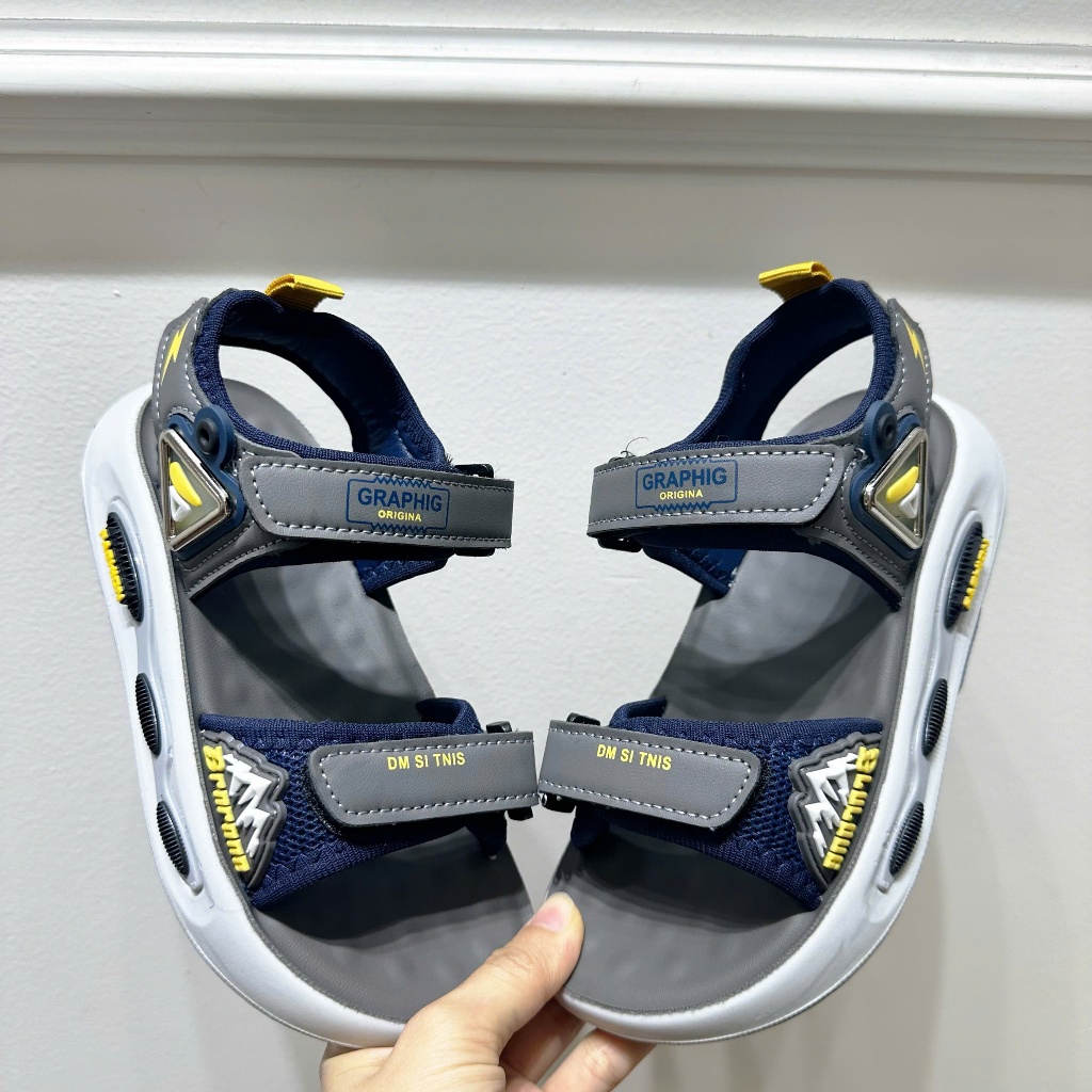 [M172] (Form Nhỏ Tăng 1 Size) Sandal Bé Trai Phong Cách Thể Thao Cao Cấp - Dép Quai Hậu Cho Bé Đi Học, Đi Chơi Siêu Nhẹ