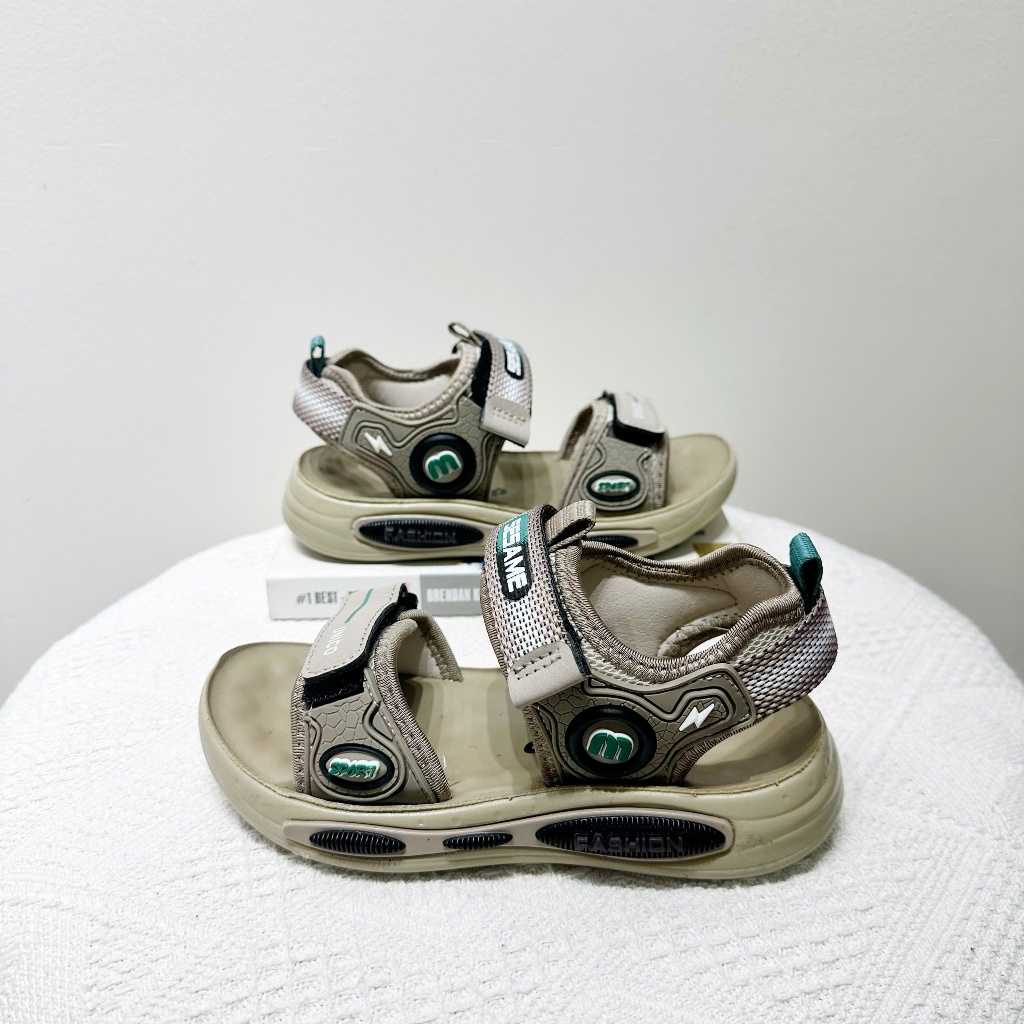 [M174](Form Nhỏ Tăng 1 Size) Sandal Cho Bé Trai, Dép Quai Dán Cho Bé Đi Học, Đi Chơi Mềm, Êm, Đế Chống Trơn Trượt