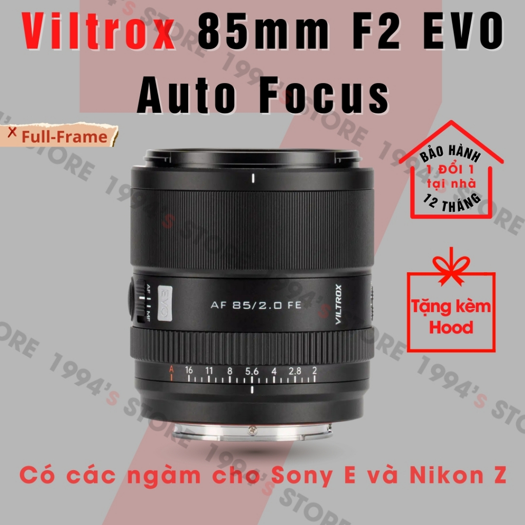 Ống kính Viltrox 85mm F2 EVO AF - Lens chân dung xóa phông có Auto Focus for Full-Frame dành cho Sony E/FE và Nikon Z | BigBuy360 - bigbuy360.vn
