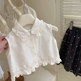 Set áo bèo quần bi dáng sớ cho bé gái