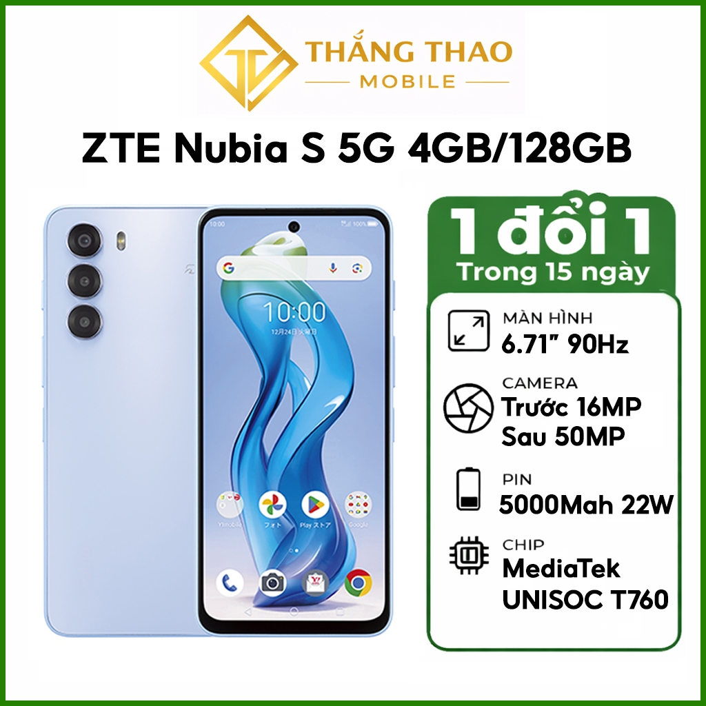 Điện thoại ZTE Nubia S 5G (4GB/128GB) Màn hình 6.7