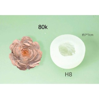 Set 6 khuôn silicon Hồng Hàn Quốc (mẫu 2)