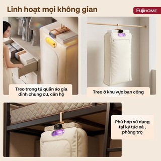 Máy sấy quần áo gấp gọn Fujihome FCD16 – Công nghệ sấy PTC, diệt khuẩn UV, có chế độ hẹn giờ